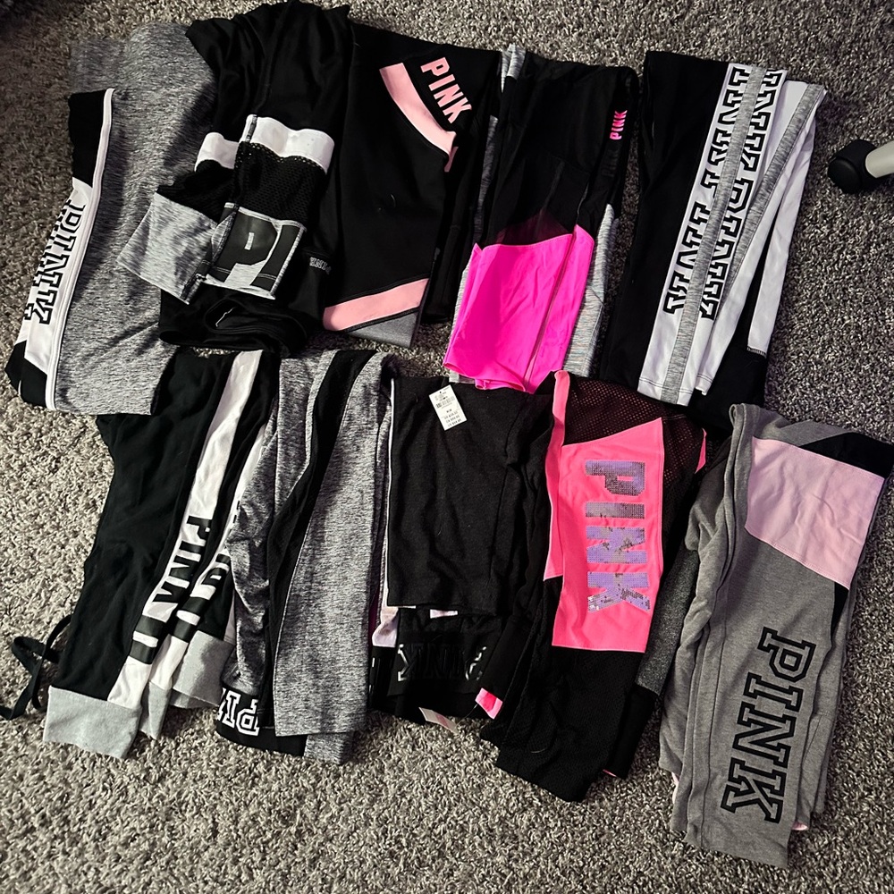 10 pairs of Victorias Secret PINK leggings